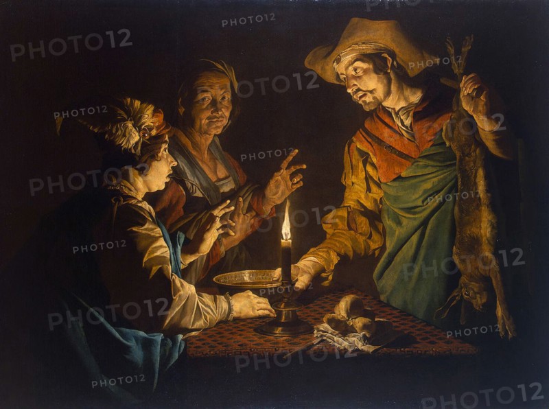 Esau and Jacob', 1640s. Creator: Stomer, Matthias (ca.1600-after 1650).