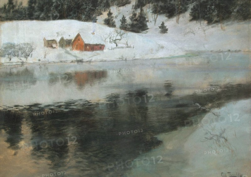 Winter Landscape', c1883-1884. Creator: Thaulov, Fritz (1847-1906).