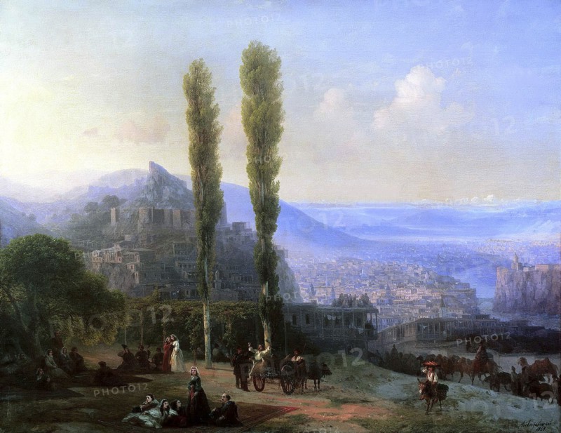 View of Tiflis', 1869.  Creator: Aivazovsky, Ivan Konstantinovich (1817-1900).
