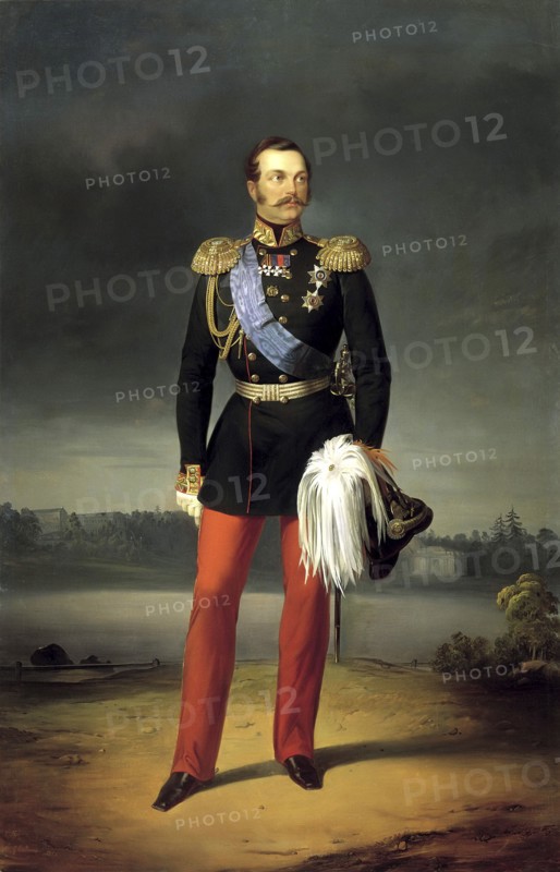 Portrait of Emperor Alexander II', (1818-1881), 1856. Creator: Bottman, Yegor (Gregor) (18..-1891).