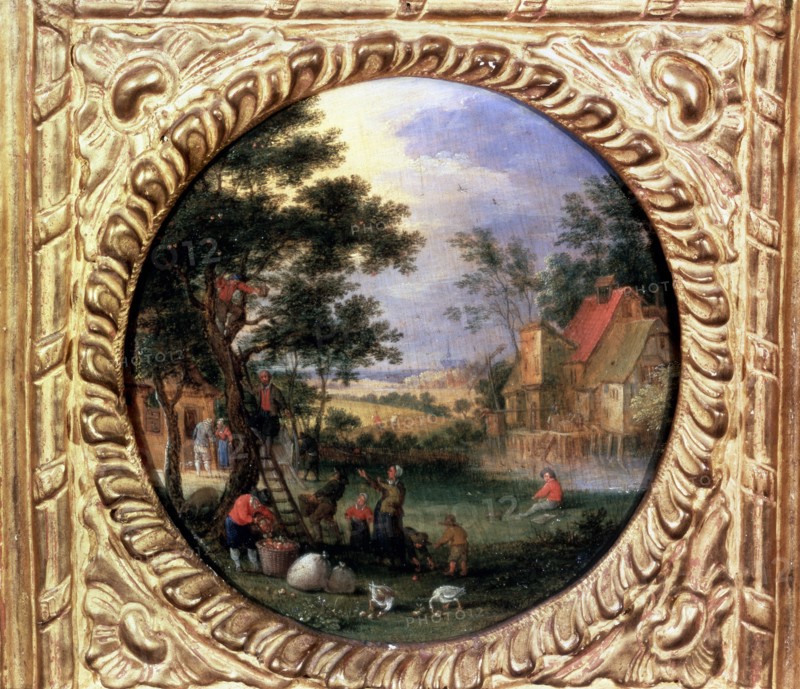 'Gathering Apples', 1630s. Artist: Jan Brueghel the younger