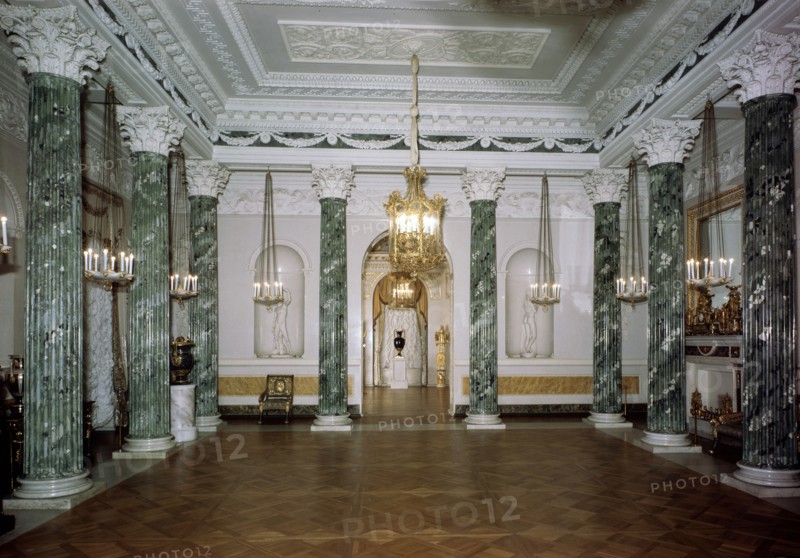 The Grecian Hall, Pavlovsk Palace, St Petersburg, Russia. Artist: Unknown