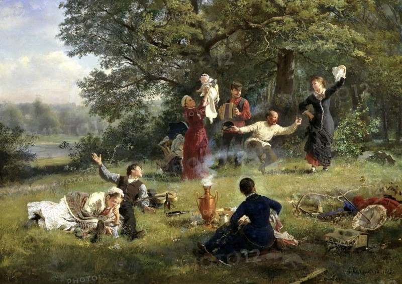 'Sunday', 1884.  Artist: Alexei Ivanovich Korzukhin