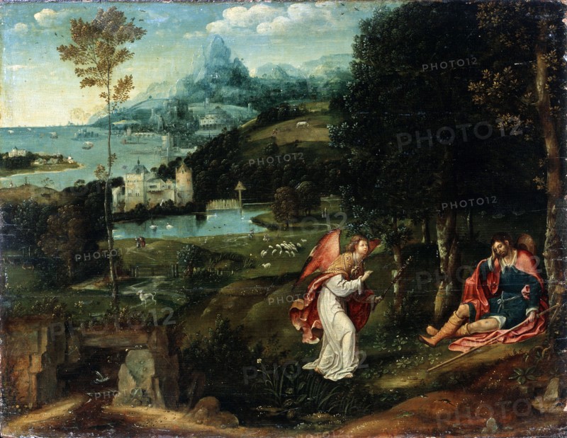 'Landscape with the Legend of Saint Roch', early 16th century. Artist: Joachim Patinir