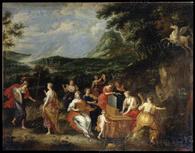 'Pallas Athena and Muses', 1630s.  Artist: Jan van Balen