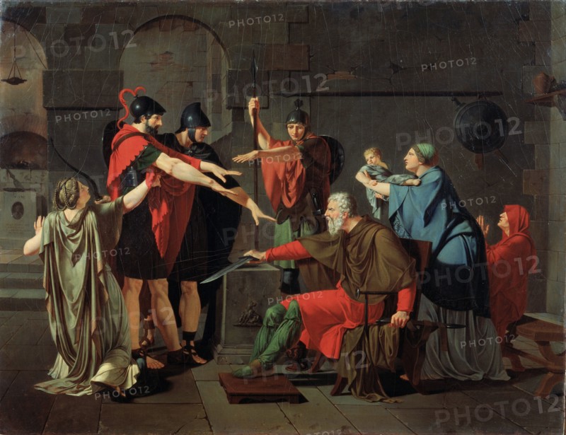 'The Oath of the Horatii', 1791.  Artist: Armand Charles Caraffe