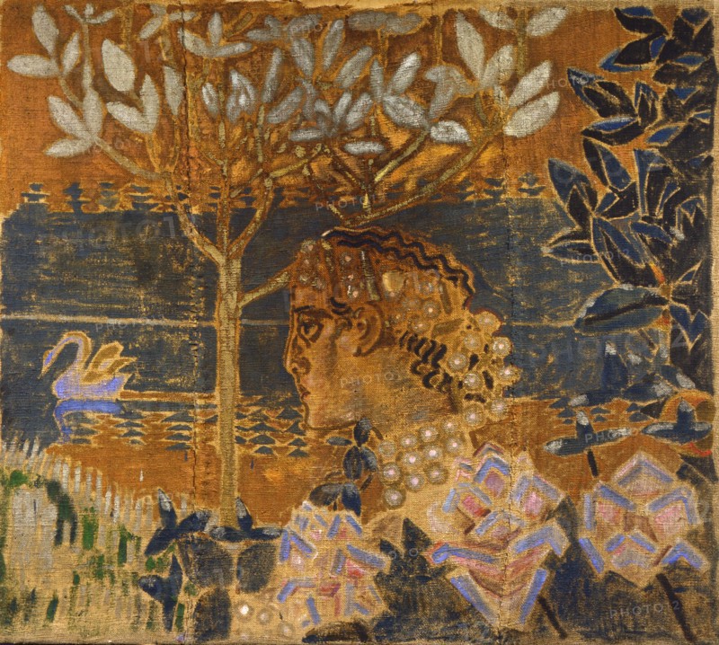 'Prince Gvidon and Princess Swan', 1890s. Artist: Mikhail Vrubel