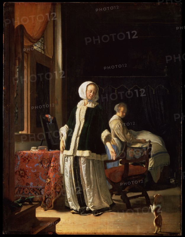 'Morning of a Young Lady', c1660. Artist: Frans van Mieris