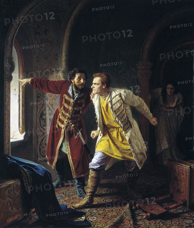 'Last Minutes of False Dmitriy I', 1879. Artist: Karl Gottlieb Wenig