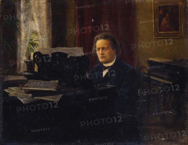 Portrait of the composer Anton Rubinstein, late 19th century(?). Artist: Mikhail Yarovoy