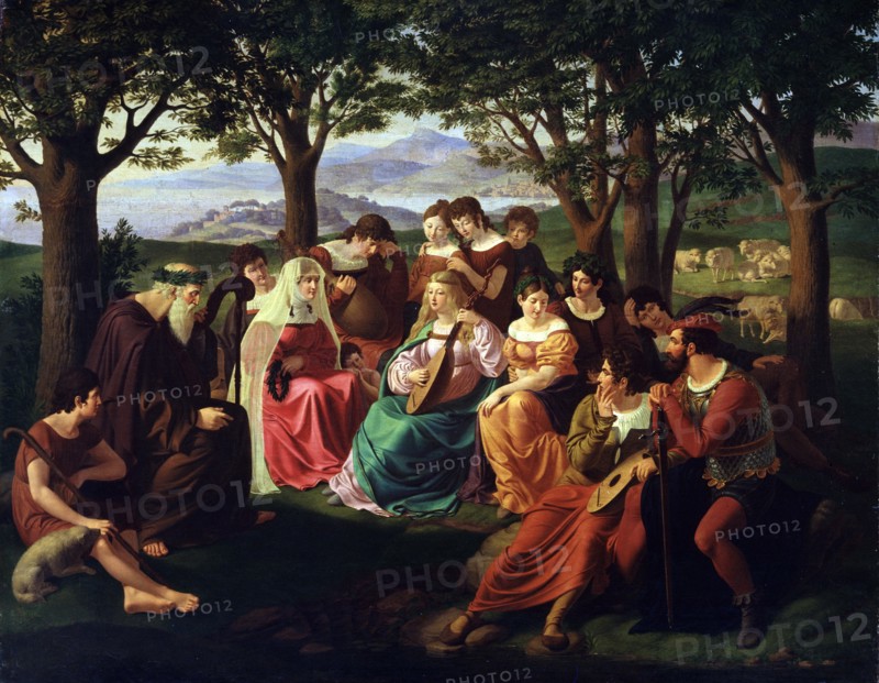 'Singers Competition', late 18th or 19th century. Artist: Heinrich Anton Dahling
