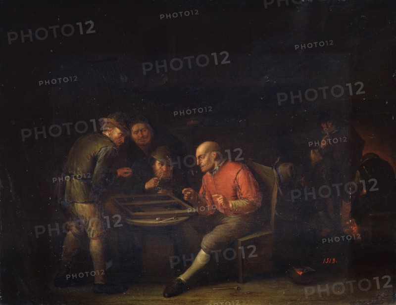 'Flemings Playing Dice', 17th century. Artist: Adriaen van Ostade