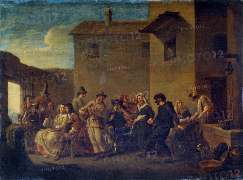'Carnival in Venice', 17th century. Artist: Johannes Lingelbach