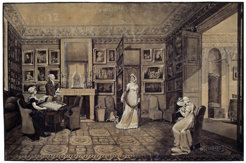 'Drawing Room in the Baryatinsky House in Altona', 1807.  Artist: Elisabeth Louise Vigee-LeBrun