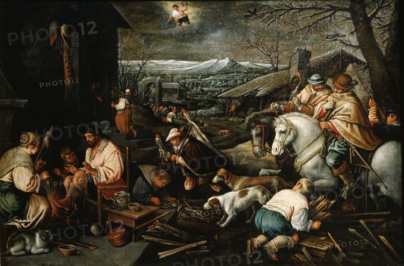 'January' (from the series 'The Seasons'), late 16th or early 17th century. Artist: Leandro Bassano