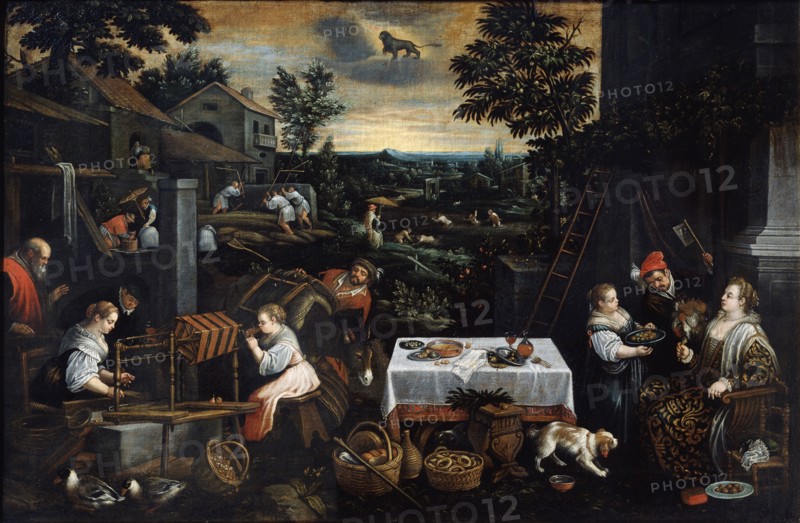 'July' (from the series 'The Seasons'), late 16th or early 17th century. Artist: Leandro Bassano
