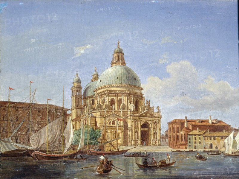 'The Santa Maria della Salute Church', 19th century. Artist: Victor Adam