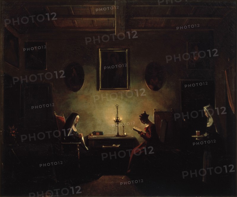 'Scene in an Interior', 19th century. Artist: Francois-Marius Granet
