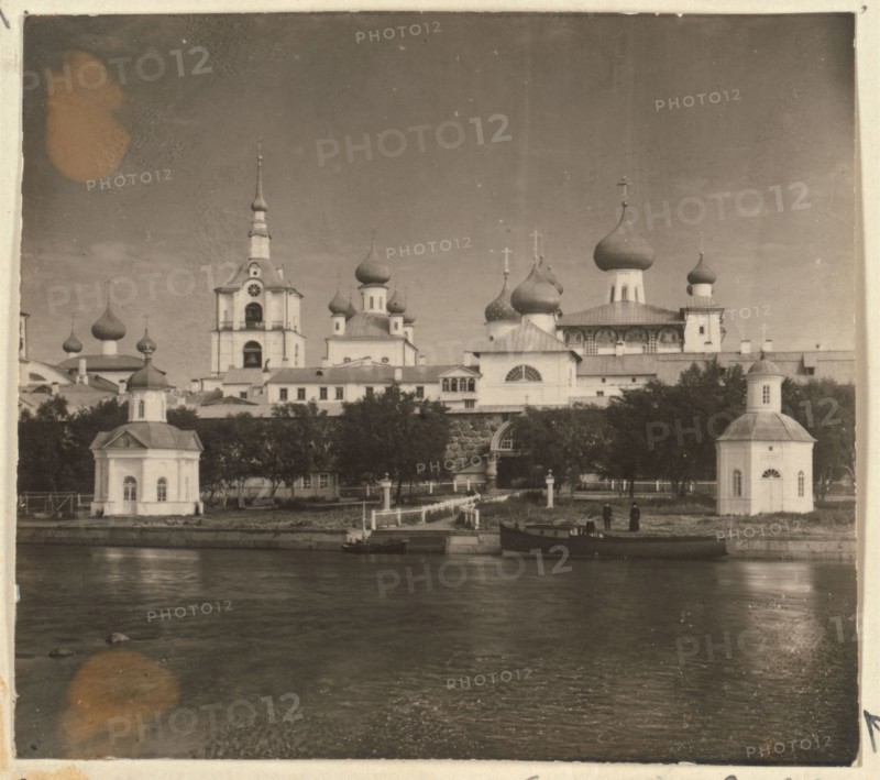 The Solovetsky Monastery on the Solovetsky Islands in the White Sea, 1915.