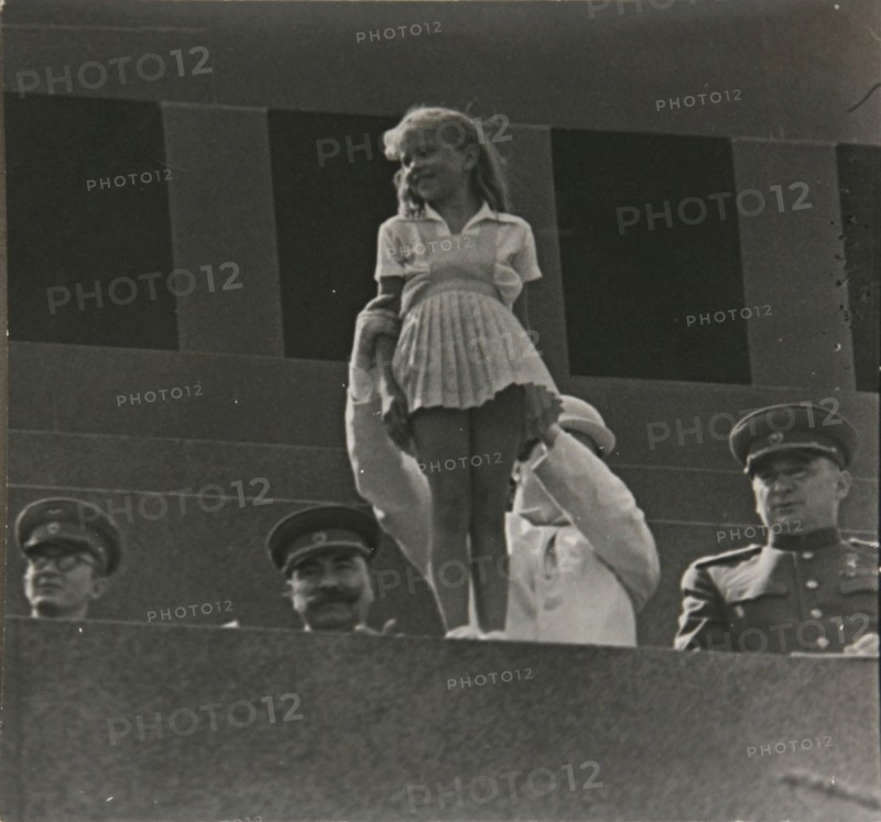 May Day on Lenin's Mausoleum Tribune, 1953.