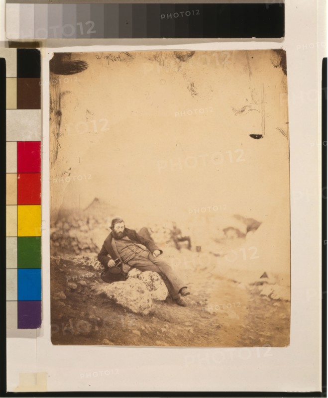 The War Artist William Simpson in Sevastopol, 1855.