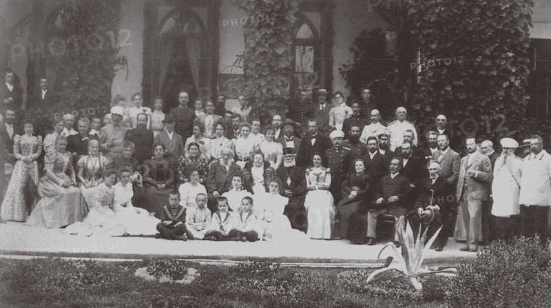 Moscow Art Theatre as the guest of Ivan Aivazovsky, 1900.