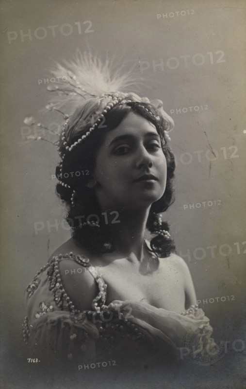 Russian ballerina Tamara Karsavina, 1912.