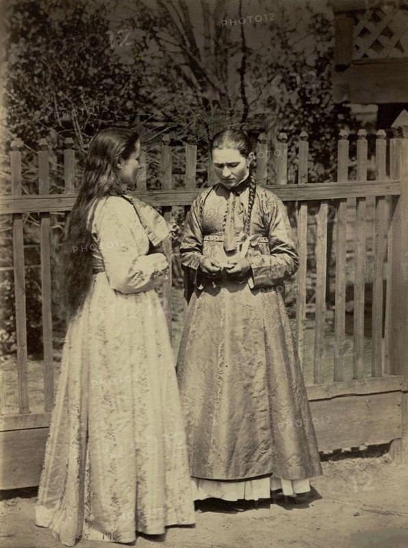 Don cossacks traditional feast costume, 1876.