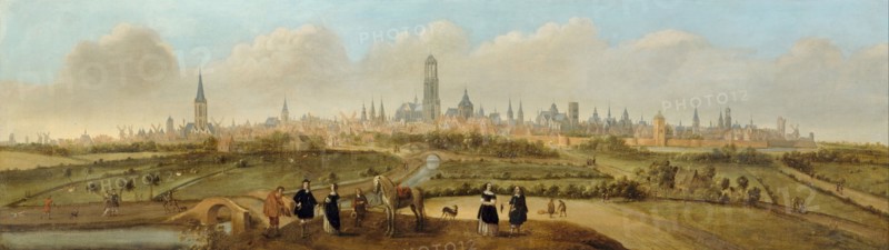 View on the city of Utrecht, c. 1650-1660. Artist: Droochsloot, Jost Cornelisz (1586-1666)