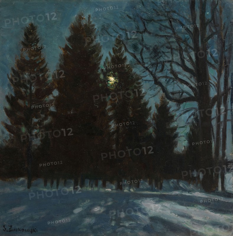 Winter Night, 1931. Artist: Zhukovsky, Stanislav Yulianovich (1873-1944)
