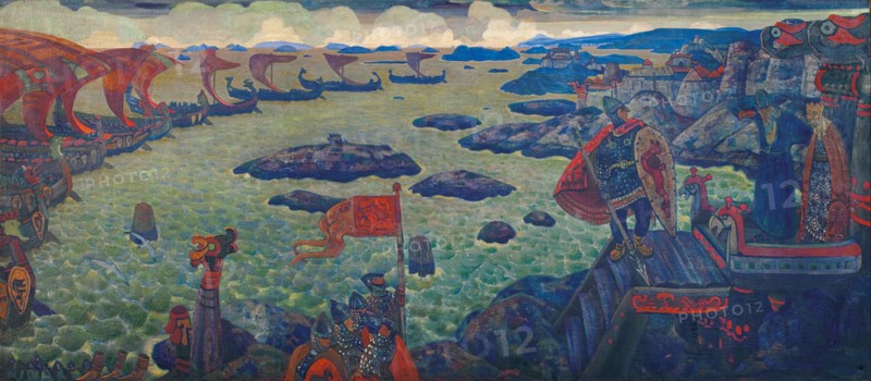 Ready for the Campaign (The Varangian Sea), 1910. Artist: Roerich, Nicholas (1874-1947)