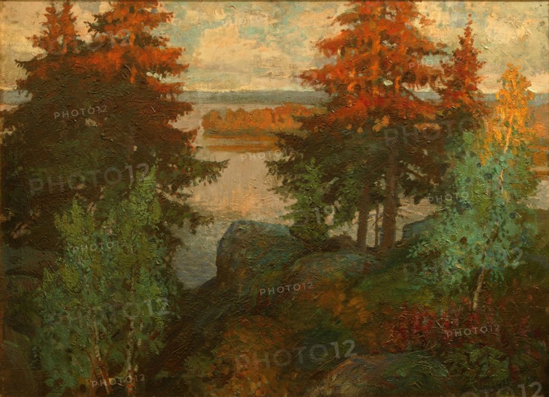 Autumn Landscape, 1920. Artist: Gorbatov, Konstantin Ivanovich (1876-1945)