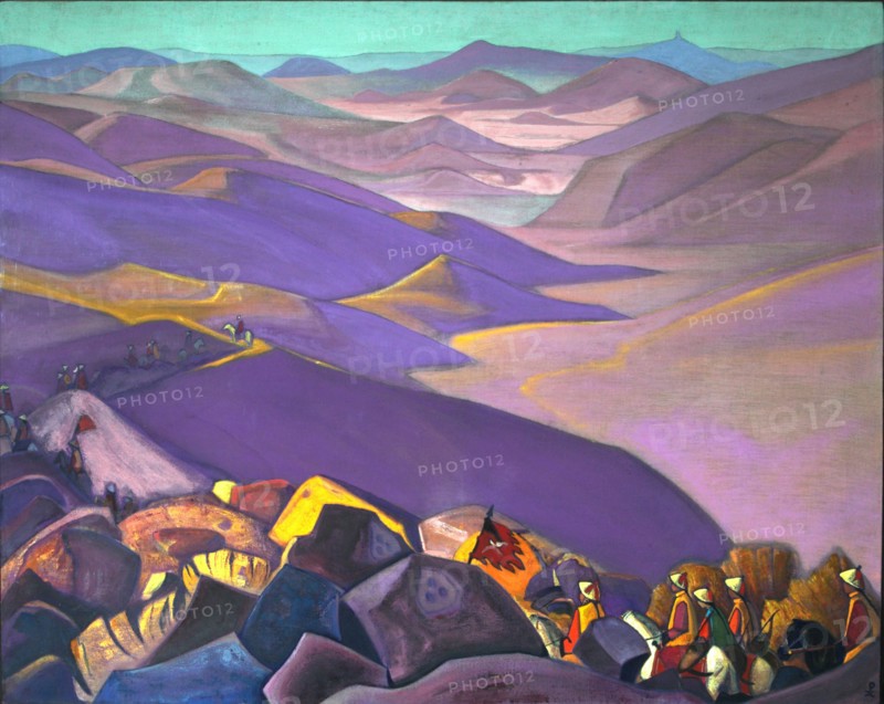 Mongolia. Genghis Khan's Campaign, 1937-1938. Artist: Roerich, Nicholas (1874-1947)