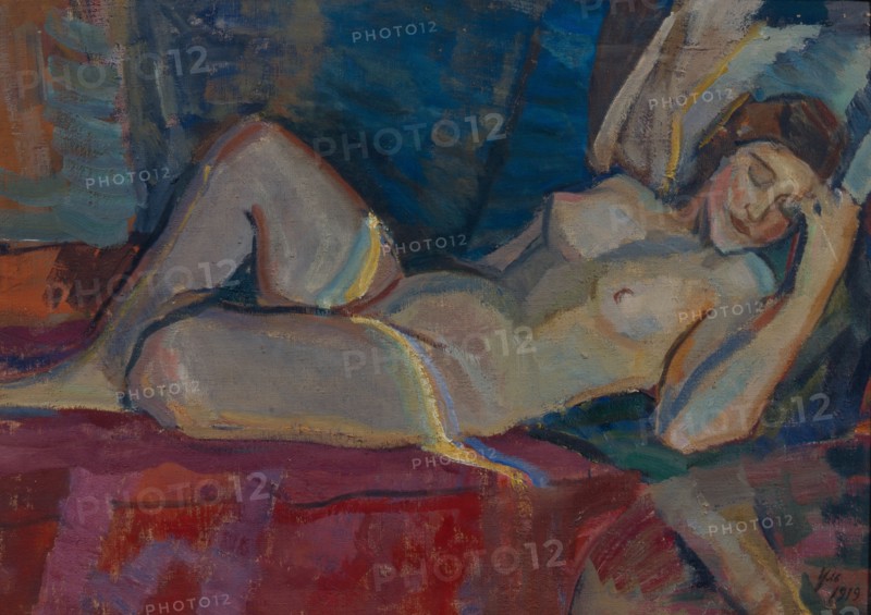 Nude. The Zone of Venus, 1919. Artist: Ulyanov, Nikolai Pavlovich (1875-1949)