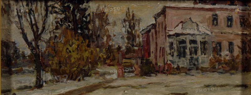 Muranovo. Fyodor Tyutchev's House, 1920. Artist: Petrovichev, Pyotr Ivanovich (1874-1947)