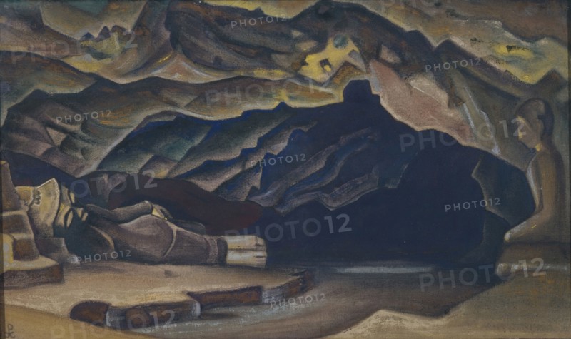 Parinirvana, 1935-1936. Artist: Roerich, Nicholas (1874-1947)
