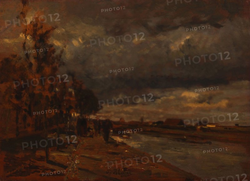 Canal in Holland, 1885. Artist: Blau, Tina (1845-1916)