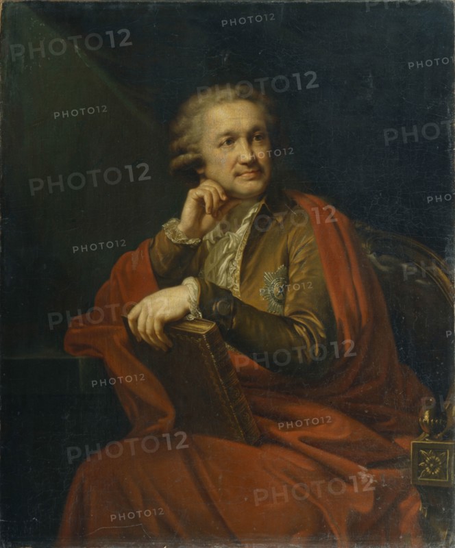 Portrait of Prince Alexander Sergeevich Stroganov (1733-1811), 1793. Artist: Lampi, Johann-Baptist von, the Elder (1751-1830)