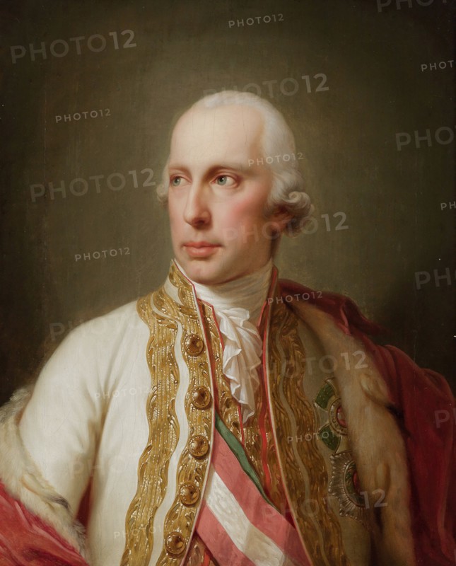 Portrait of Holy Roman Emperor Francis II (1768-1835). Artist: Lampi, Johann-Baptist, the Younger (1775-1837)