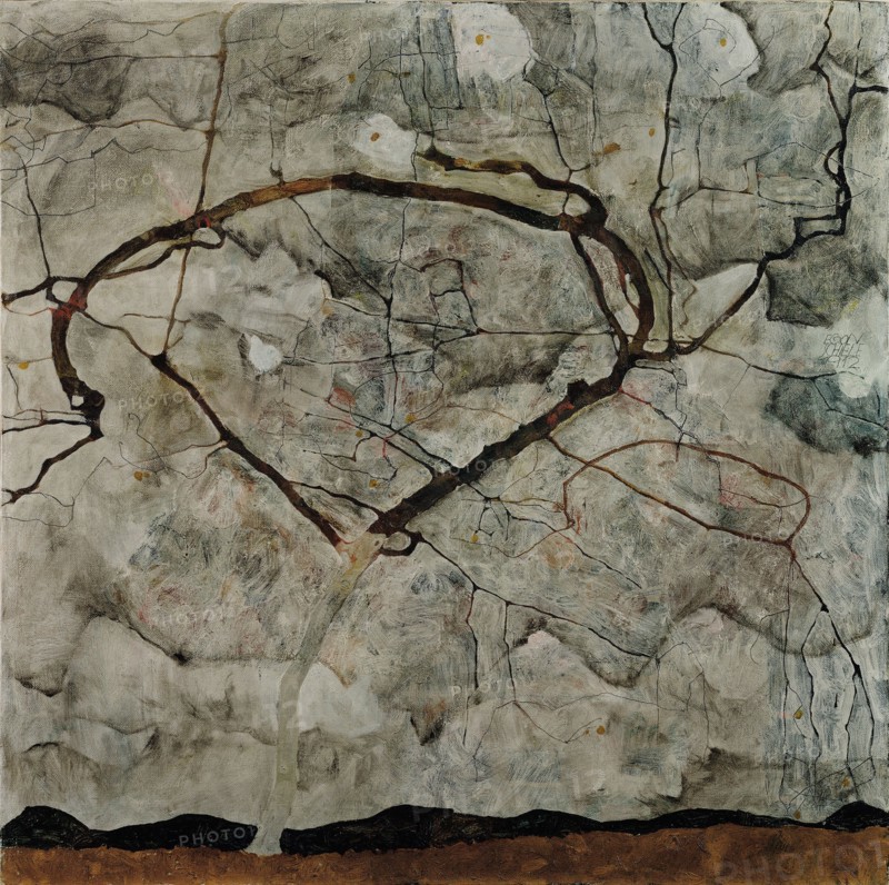 Autumn Tree In Turbulent Air, 1912. Artist: Schiele, Egon (1890?1918)