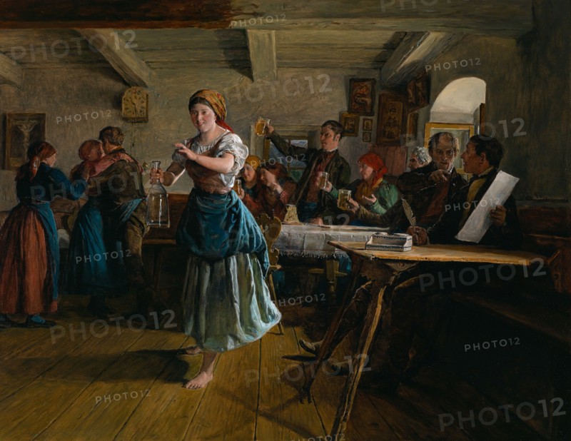 The Opening Dance, 1863. Artist: Waldmüller, Ferdinand Georg (1793-1865)