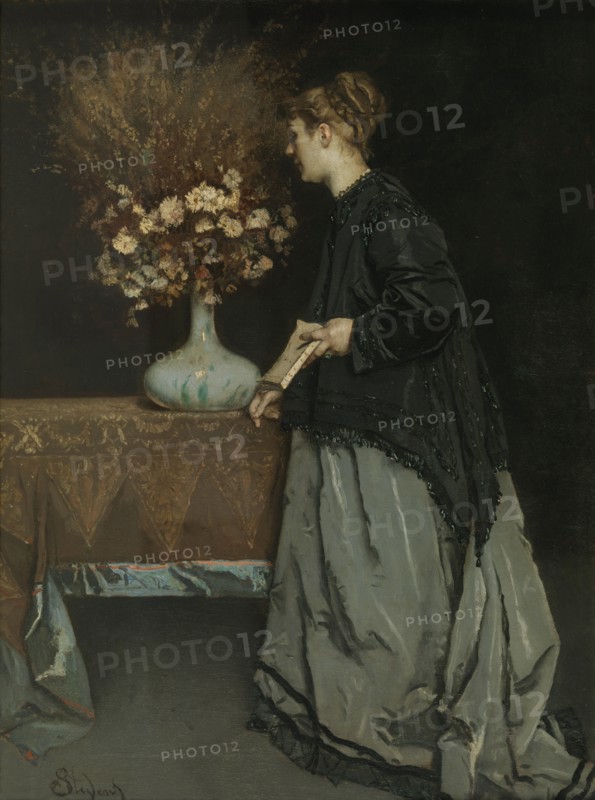 Autumn Flowers, 1867. Artist: Stevens, Alfred (1823-1906)