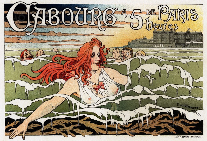 Casino de Cabourg  (Poster), 1896. Artist: Privat-Livemont, Henri (1861?1936)