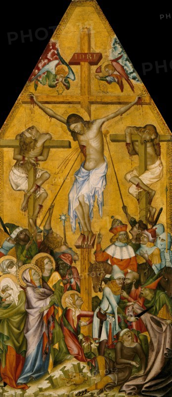The Crucifixion of Christ, ca 1340. Artist: Master of the Kaufmann Crucifixion (active ca 1350)
