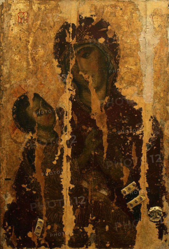 Icon of the Mother of God of Chelm, 11th century. Artist: Byzantine icon
