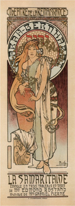 Woman of Samaria (Poster). Artist: Mucha, Alfons Marie (1860-1939)