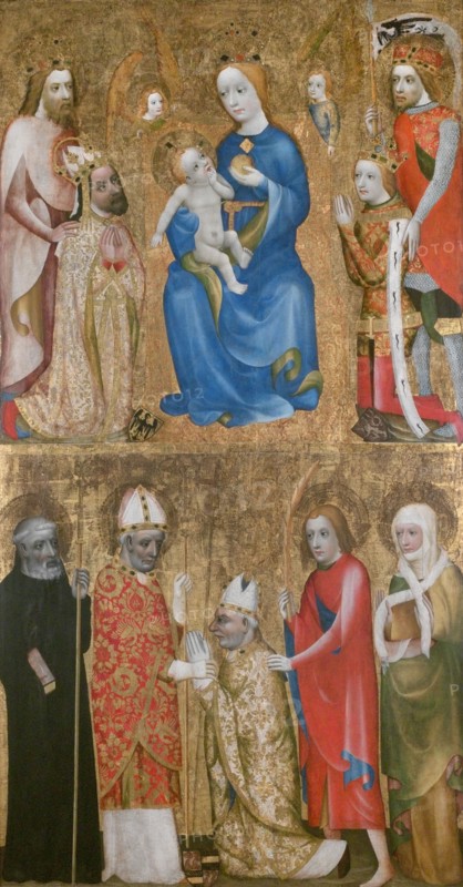 Votive Painting of Archbishop Jan Ocko of Vlasim, ca 1370. Artist: Theodoric of Prague, (Circle) (active ca. 1360-1380)