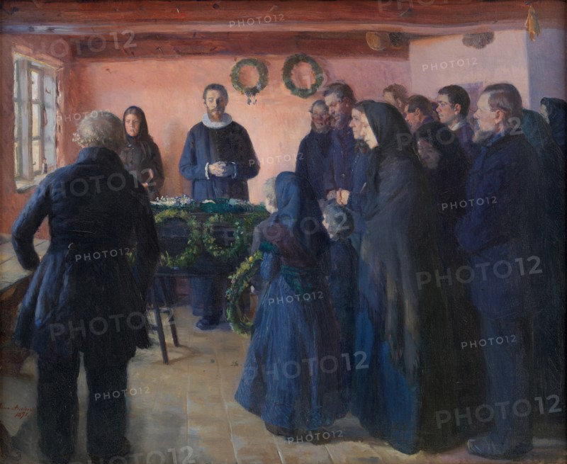 A Funeral, 1891. Artist: Ancher, Anna (1859-1935)