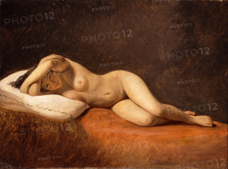 Resting Model, 1839. Artist: Hansen, Constantin (1804-1880)