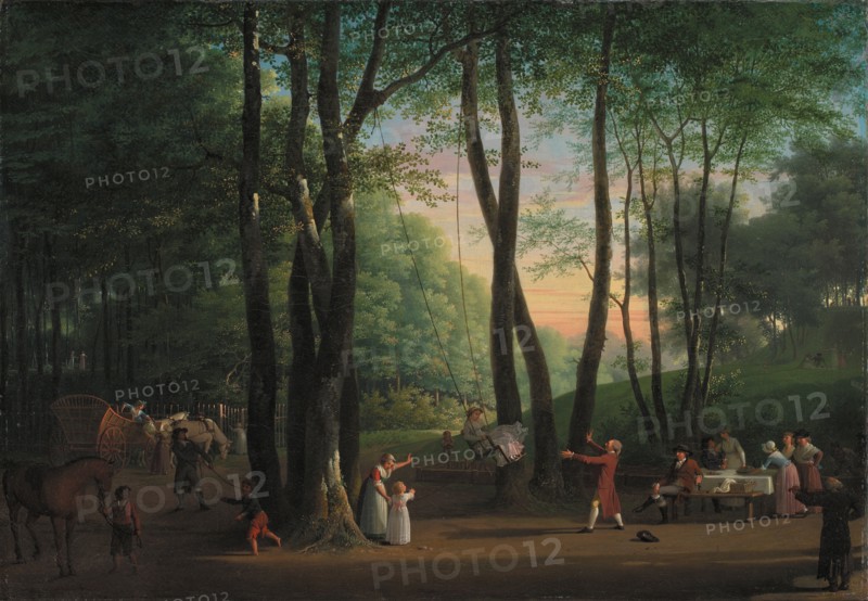 The Dancing Glade at Sorgenfri, North of Copenhagen, 1800. Artist: Juel, Jens (1745-1802)